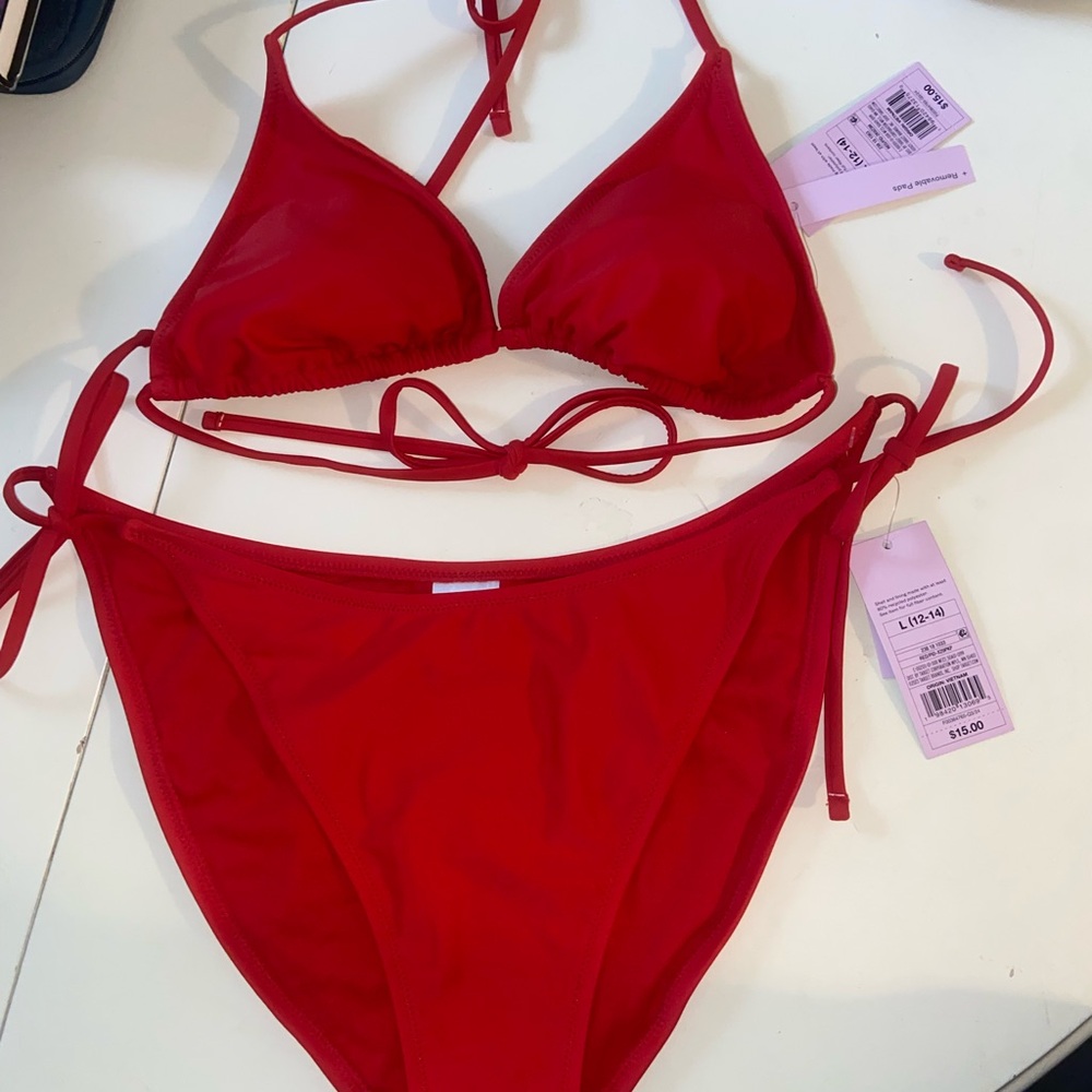 Red Bikini Set